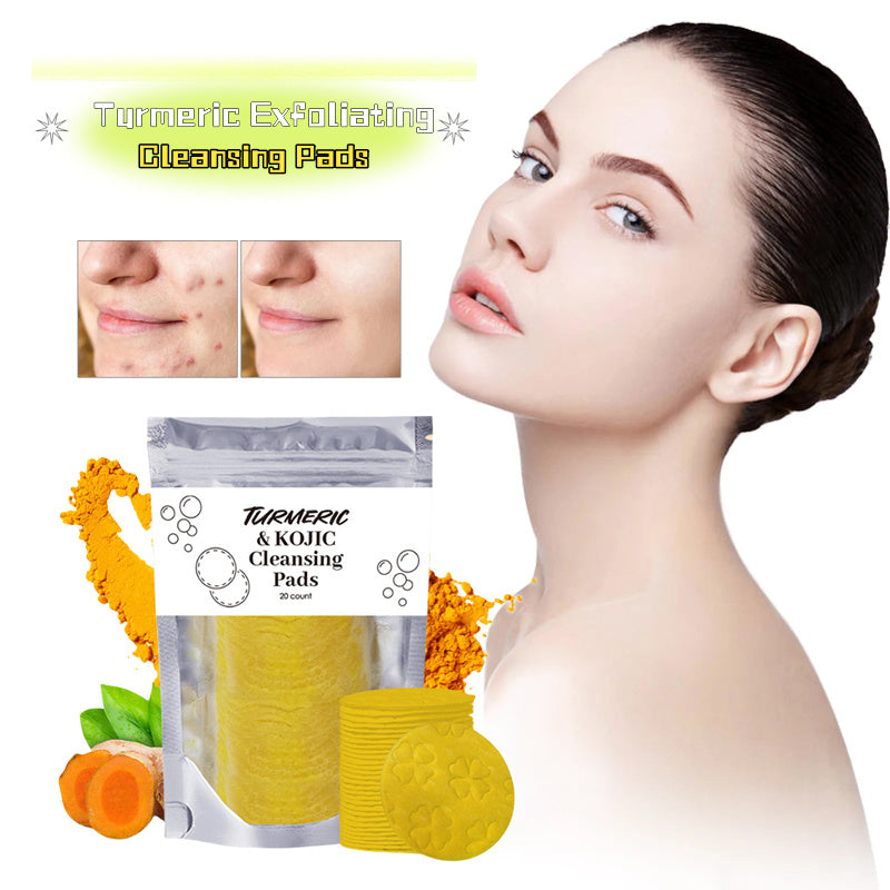 Turmeric Exfoliating Cleansing Pads Compressed Facial Sponges Skin Care Tools For Face Clogged Pores Excess Oil Cleansing Turmeric Exfoliating Cleansing Pads Compressed Facial Sponges Skin Care Tools For Face Clogged Pores Excess Oil Cleansing
